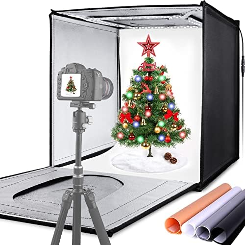 Aureday Photo Studio Light Box, 20 ×20 Prigušiva Photo Lightbox za fotografiju proizvoda, profesionalni šator
