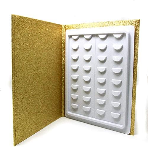 Mworld2 prazna knjiga za čuvanje trepavica Glitter Lash Storage Case, 16 knjiga za čuvanje trepavica u