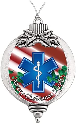 EMT Paramedic Sretan Božić Ornament poklon odaberite snjegović pahuljica sijalica