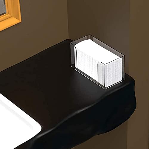 Hxyrxib dozator papirnih ubrusa za radnu površinu,prozirni držač za salvete za ručnike za goste, pogodan za Z-Fold, C-Fold ili višeslojne papirne ubruse