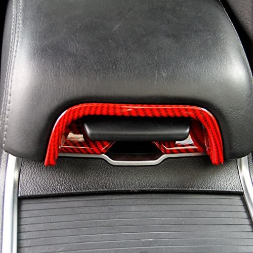 Crvena karbonska vlakna kutija za ruke ručica poklopca poklopca za uređenje unutrašnjosti za uređenje za Dodge Charger 2011-2021 / Chrysler 300 2015-2021