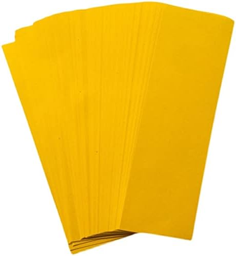 Welliest 100pcs taoistički materijal, dobar žuti papir, blank žuti papir, prazan fu papir, blanko sretno