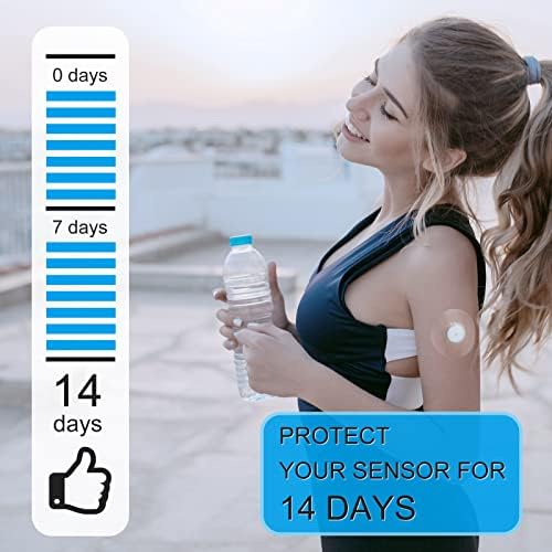 Kuruyo Freestyle senzor ljepljive zavoja za zavoje za besplatno prekrivač vodootporne čiste film, pakovanje 60kom, plavo