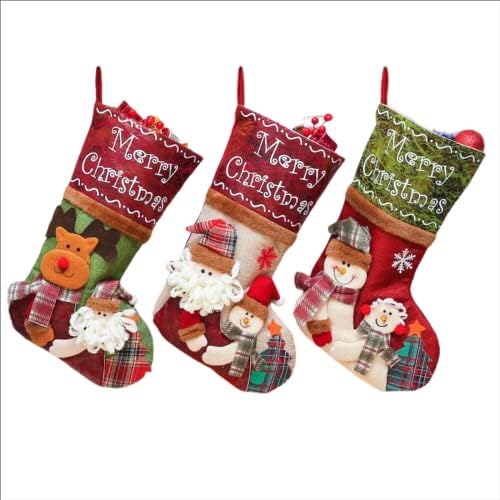Na velike božićne čarape Poklon torba Poklon Božićni ukras Set Božićni kratki dekorati