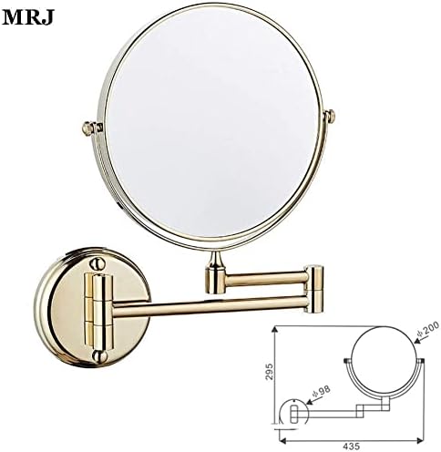Ogledalo za brijanje kupatila zidno ogledalo za šminkanje 6-inčno dvostrano okretno zidno ogledalo koje