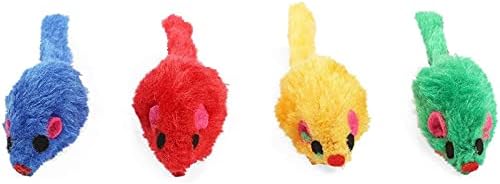 Okuna Outpost igračke za mačke miševe, šarene mišje zvečke za kućne ljubimce u 4 boje