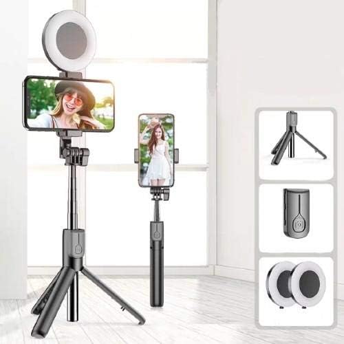 Boxwave stalak i nosač kompatibilni sa Motorola Moto G6 Forge-RingLight SelfiePod, Selfie Stick produžna