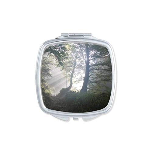 Priroda Krajolik Šumarsko Ogledalo Prijenosni Kompaktni Džepni Makeup Dvostrano Staklo