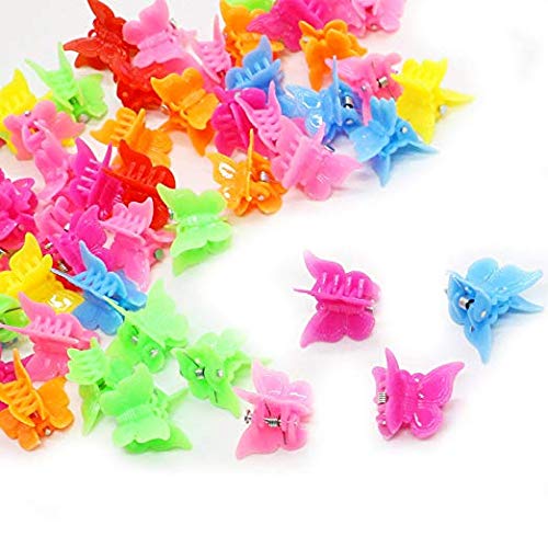 Butterfly hair Clips, 100 pakovanja različite boje lijepe Mini Butterfly hair Clips Dodaci za kosu za djevojčice