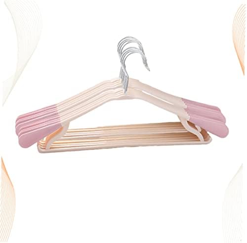 Cabilock 10pcs plastični vješalice bez odjeće vješalice za sušenje nosača kaputa za sušenje ružičastog akrilnog