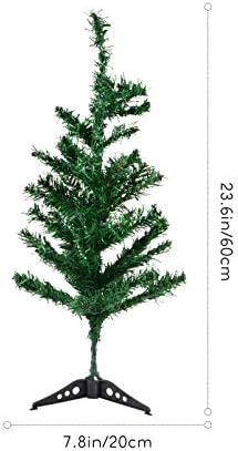 Toyandona 60cm Veštački božićni stablo Model Tabela za prikaz Xmas Tree Figurine Dekorativni zeleni drveni bajki vrtni krajolik Ornament za odmor Mini udjela na sceni Dekoracija stabla