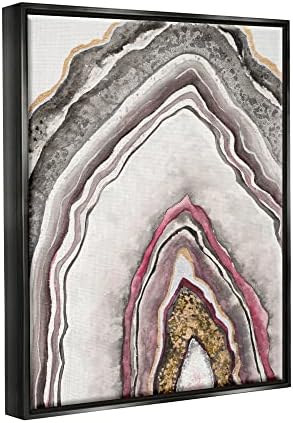 Stupell Industries Pink neutralni uzorak Geode Rock Luka Sažetak, dizajn Tiffany Hakimipour