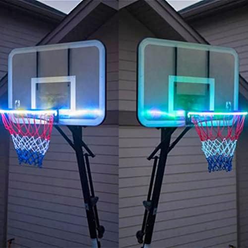 Uonlytech Solar LED košarkaški obruči Šareni košarkaški rim svjetlo solarni košarkaški obruči Strip