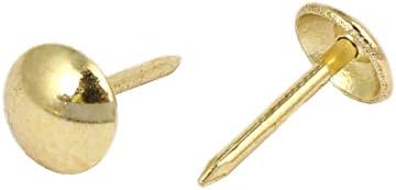 X-Dree Namještaj Obnova Thumb Tack Nail Push Pin Gold Tone 8mm x 15mm 120pcs (Muebles Para El Hogar