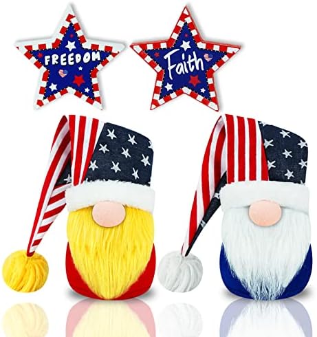 4. jula Patriotski Gnomes Tonte za američku danu za zastavu Dan zastava poklona Nisse ručno rađena skandinavska