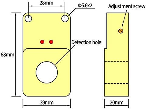 Baomain prsten senzor prstena blizine prekidača BM-M68-30dn NPN, bez 30mm senzora prečnika senzor