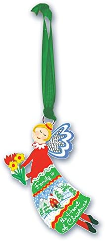 Katedrala Art porodica je srce Božića Abbey & CA poklon Artmetal Angel Ornament
