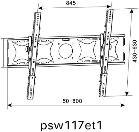 Pyle Početna PSW117ET1 - 36 x 65 inčni ravni nagnut TV zidni nosač