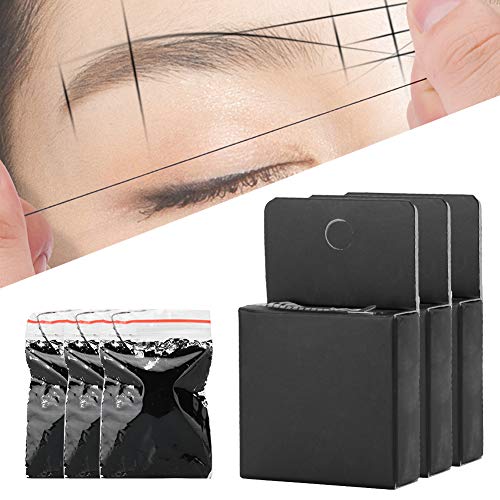 3kom Crna obrva Microblading String profesionalni hipoalergeni prethodno Inked merni alat Brow Mapping