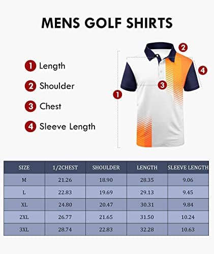 GEEK rasvjeta Polo majice za muškarce - Golf Shirt kratki rukav vlaga Wicking tenis majice mrežaste