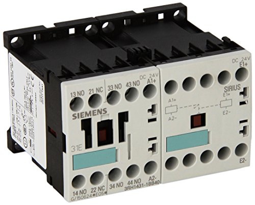 Siemens 3RH14 31-1BB40 Kontrolni relej, veličina S00, 35 mm Standardna montažna šina, DC operacija,