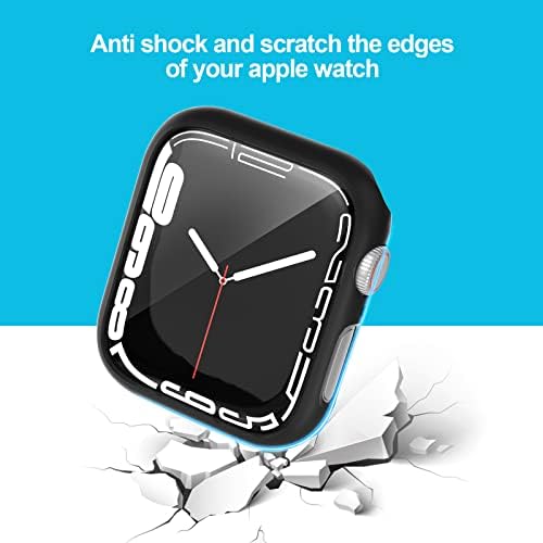 Jhacoko 4 Pakovanje kompatibilno sa Apple Watch series 7 CASE 45 mm Frame [bez ekrana], tvrdi PC SOKT zaštitni