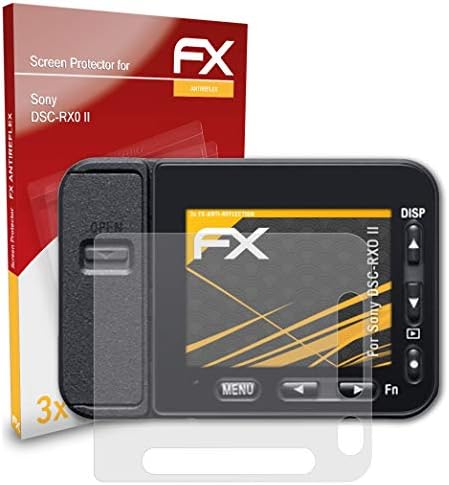 ATFOLIX zaštitnik ekrana kompatibilan sa Sony DSC-RX0 II ekran za zaštitu ekrana, anti-reflektirajući i udarni