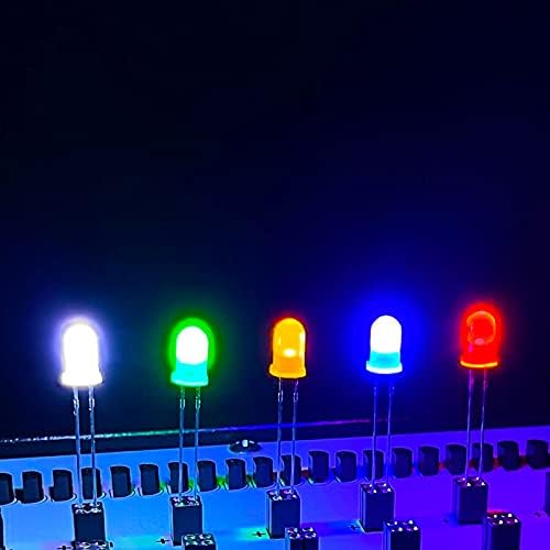 Brilinker 100 kom 3mm LED diode koje emituju svjetlost sijalica LED lampa - jasan i transparentan