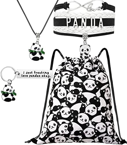 Panda pokloni,Panda medvjedi pokloni,Panda stvari za djevojčice,Panda nakit za djevojčice,Panda