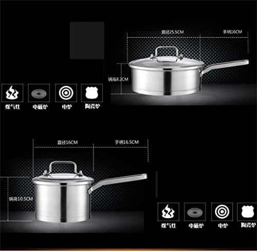 n / A 3 posuđa 6 komada posuđa od nerđajućeg čelika set za kuvanje tepsija set za kuvanje lonac za kuvanje posuda za mleko Wok Home Kitchen
