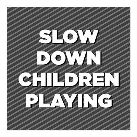 CGsignLab | Usporavanje djece koja igraju prozor-isjeckanje sive 16 x16