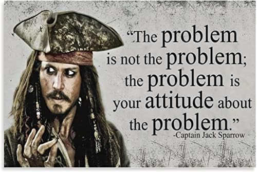 Kapetan Jack Sparrow citat Poster Johnny Depp lik Poster slika zid Umjetnost HD dekor dnevni boravak spavaća