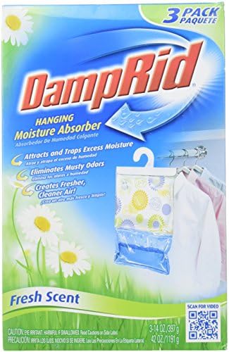 DAMPRID 773822075241 Fg83k viseći apsorber vlage svježi miris (3 kutije po 3 torbe, plava