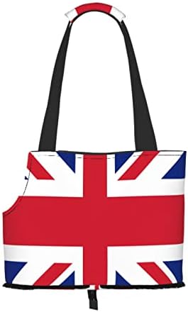 Meka jednostrana putna torba za kućne ljubimce tote ručna torba Ujedinjeno Kraljevstvo-UK-Zastava Prijenosna torbica za male pse/mačke