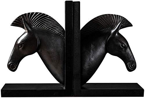 Mzxun europsko stil crna smola za glavu konja Bokend magazin dnevni boravak TV kabinet Spavaća soba Hotel Cafe Bookstore Desktop Dekoracija 30 11 20.5cm osjetljivo lijepo