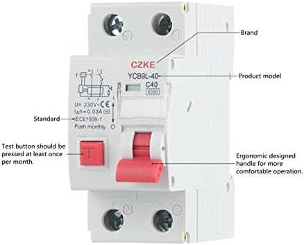 TINTAG 230V 50/60 Hz RCBO MCB 30mA prekidač za preostale struje sa preko struje i zaštite od curenja