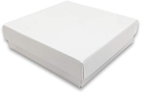 888 displej-pakovanje od 10 kutija od 2 1/8 x 1 5/8 x 3/4 bijele sjajne sjajne pamučne punjene
