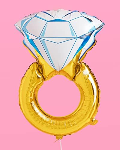 XO, FETTI XL Dijamantni rubni balon - 40 , 1 kom | Bachelorette party ukrasi, svadbeni tuš, folija foto kabina