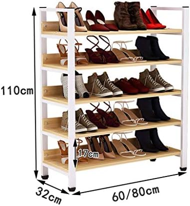 KMMK ormar za ulazni hodnik 5-sloj stalak za cipele besplatan nosač za skladištenje za sportske cipele s visokim petom cipelama, mogu smjestiti 20 pari za ulaznu dvornu dnevnu sobu Organizator stalak za obuću