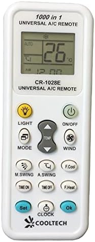 CR-1028E univerzalni A / C daljinski upravljač kompatibilan za 1000 marki klima uređaja za Sanyo/FUJITSU/Toshiba/Samsung Klima uređaj-Dođite s korisničkim uputstvima