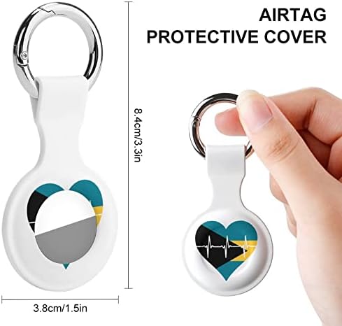 Love Bahami Heartbeat Cover zaštitna futrola kompatibilna za AirTag držač za lokator protiv gubitka za ovratnik