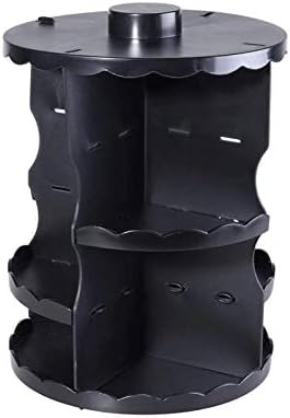 YFQHDD Crni stalak za crnu nakit, rotirajuće dizajn, multi sloj pohrana, jednostavan za snimanje, koristi se