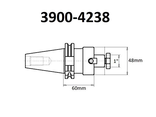 Hhip 3900-4241 BT40 V-Flanging Shell Mill Sherbor, 22 mm x 45 mm