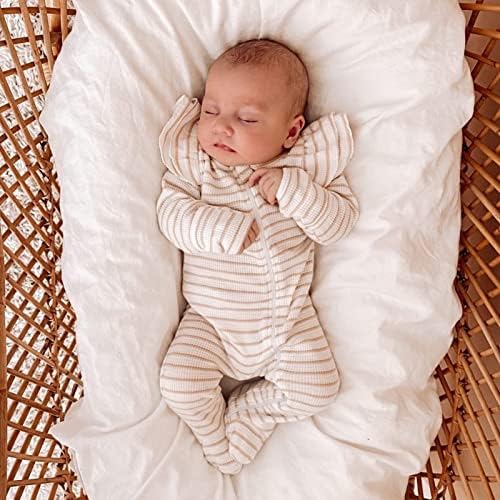 Odjeća za novorođenčad s volanima Baby Sleeper Zipper Footie Romper odijelo za igru s odjećom za glavu