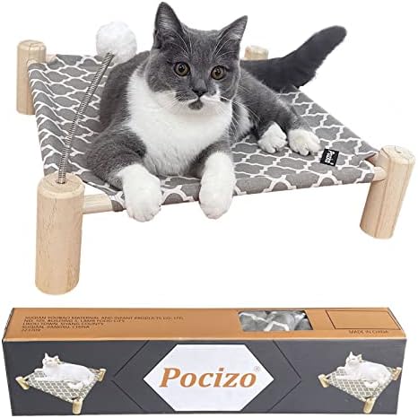 Pozico krevet za viseću mrežu za mačke, drveni krevet za marširanje mačaka i pasa, uklonjiv