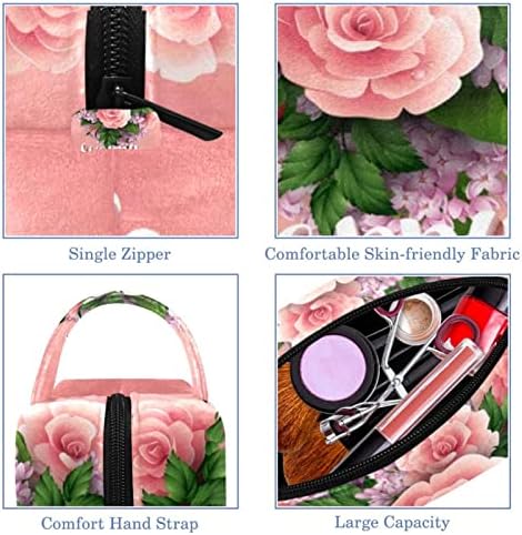 Toaletna torba, kozmetička torba za šminku za žene muškarci, sretan majčin dan ružičasti cvjetni buket