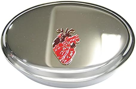 Dva tonirana ravna anatomska srčana ovalna kutija za nakit