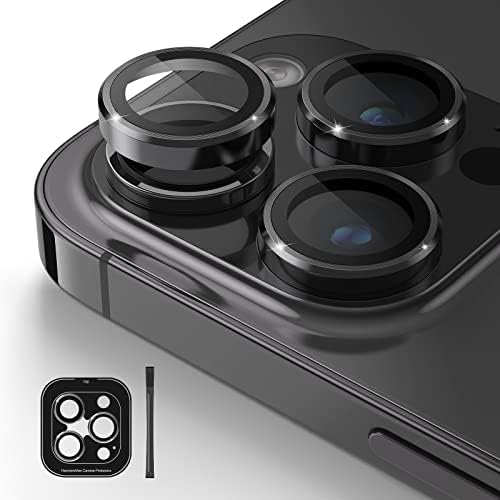 POROLIR [1 Set] kompatibilan za iPhone 14 Pro / iPhone 14 Pro Max kamera za zaštitu sočiva Aluminijumska