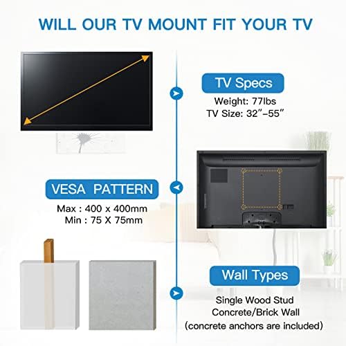 TV zidni montiranje punog pokreta za 32-55 inča i full motiontv zidni nosač za većinu ravnog zakrivljenog