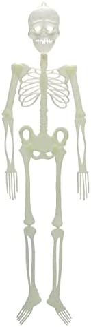 ZIIYAN Halloween Hanging Luminous Skull Skeleton Body Decorations, 35.5 inch Scary horror
